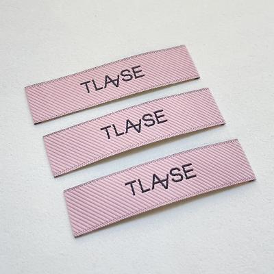 China Viable Logo Garment Labels Woven Clothing Custom Labels Brand Tags Labels for sale