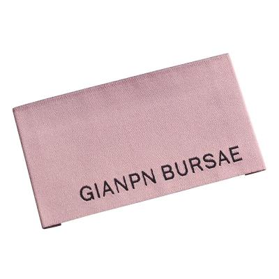 China Private Design Viable Damask Logo Tag Wholesale Woven Label Customized Private Labels for Clothing Labels for sale