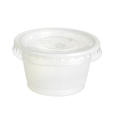 China 2oz PS Sauce Cup Party Single Wall Plastic Cup for sale