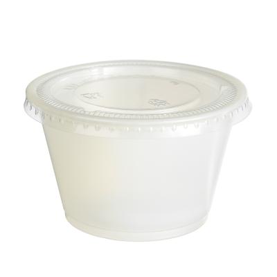 China 2.5oz PS Sauce Cup Single Wall Disposable Item Plastic Sauce Cup for sale