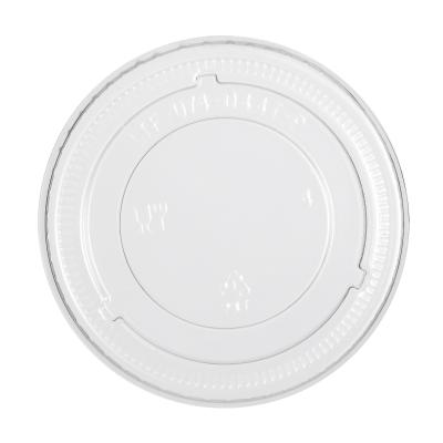 China 74mm Clear PET Party Single Wall Cup Lid Plastic Lid for sale