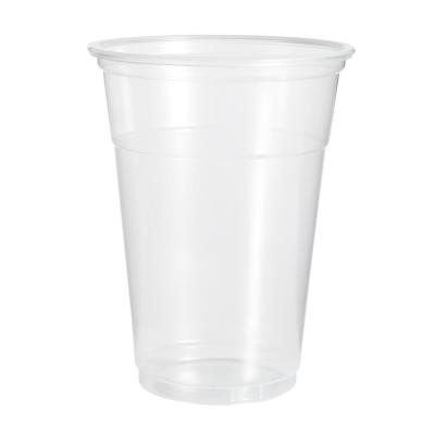 China Disposable 12oz pp disposable clear plastic cup with lid wholesale for sale