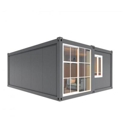 China Modern Fast Build Factory Price Sandwich Panel Fully Furnished Prefab Modern Folding Container House With Bathroom And Kitchen for sale