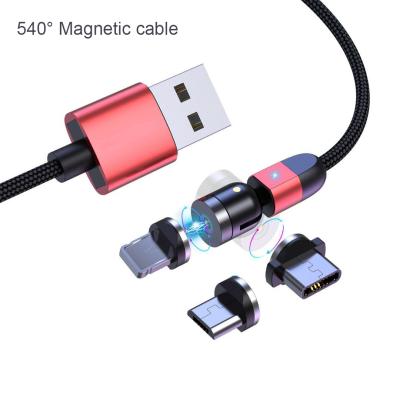 China Wholesale Fast Magnetic Type-c USB Cable Data Cable Phone Player MP3/MP4 Charging 3 in1USB Cable Accessories for sale