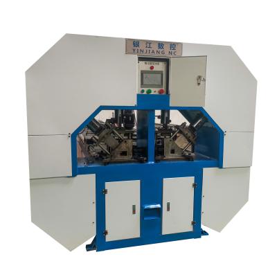 China 2500kg Electric Square Pipe Punching Machine With Safety Guard PLC Control for sale