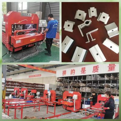 China 7.5kW Cur Tain Wall Accessor Aluminum Alloy Profile Punching And Saw Cutting Machine Te koop