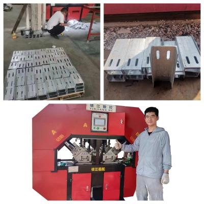 China 6M 9M 12M No. 12 Channel Notching Shearing Steel Punching Machine for sale