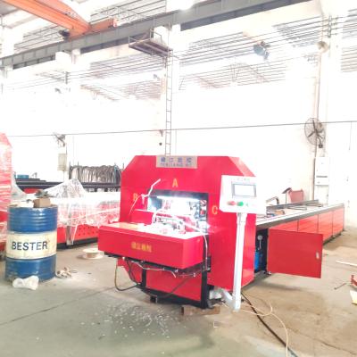 China 7300x1500x1300mm 7.5kW Aluminum Alloy Punching And Saw Cutting Machine Te koop