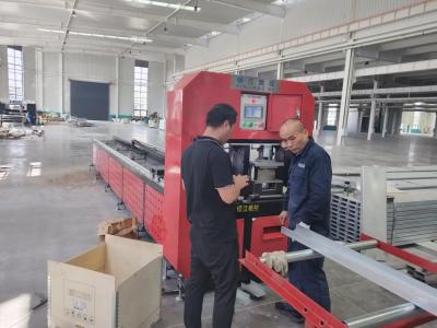 China Electric Powered PLC Controlled Automatic Square Pipe Punching Equipment For Precise Holes for sale