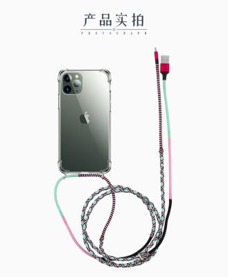 China URIZONS Fast Charging Speed ​​Cell Phone Hanger Strap Holder Lanyard with USB Charging Cable and Phone Case for sale