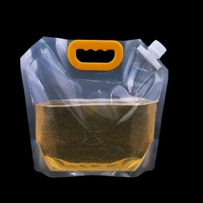 China 1.5L Beverage Packaging Bag Spout Moisture Proof Comic Plastic Pouch For Liquid Beer Beverage Juice Milk Coffee DIY Packing Bag for sale