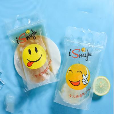 China Custom Logo Stand Up Drink Pouches Moisture Proof With Straw Packaging Plastic Ziplock Pouch Bag Water Drink Package Bag for sale