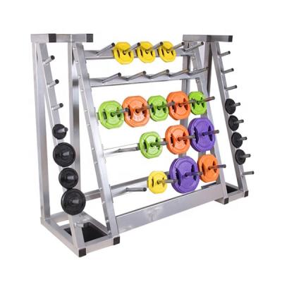 China Modern Gym Equipment Commercial Gym Fitness Barbell Set Weight Plate Storage Rack Rack for sale