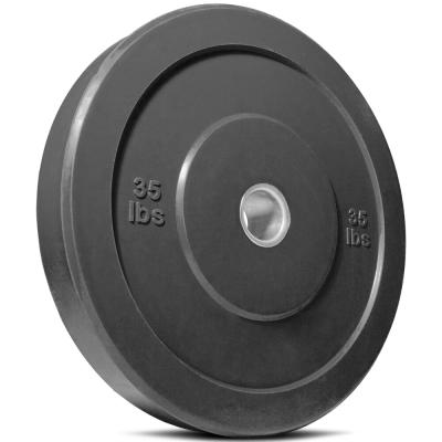 China Universal Weight Lifting Black Gym Weight Bumper Plates for sale