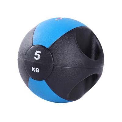 China Dual Grip Rubber Grip Fitness Gravity Rubber Ball for sale