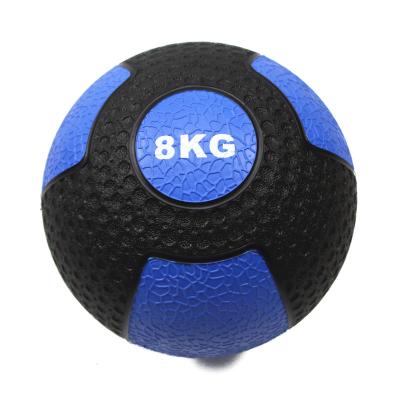 China Armtraining Weighted Fitness Two Color Bodybuilding Rubber Ball Non Slip For Exercise Training for sale