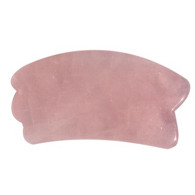 China Body picked natural rose quartz scraping board face neck leg body square gua sha tool for sale