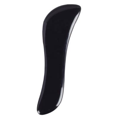 China Portable wholesale high quality facial rose quartz obsidian s shape black gua sha for sale