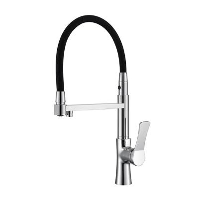 China Modern Kitchen Faucet Sink Tap Water Even Discharge All Water Purification Chrome Plated Kitchen Copper Faucet for sale