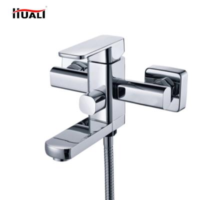 China Without Sliding Bar Wall Mounted Bathroom Hang Freestanding Tub Faucet Shower Faucet for sale