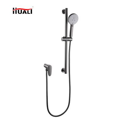 China With Hand Sanitary Brass Shower Faucet ABS ISO9001 Bathroom Sliding Bar Single Cold Ware Shower Faucet for sale