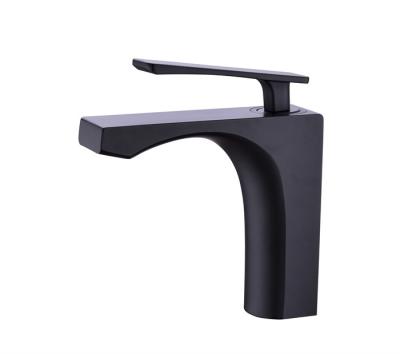 China Metered Modern Designed Brass Basin Faucets Faucets Bathroom Face Wash Faucet Black Basin Faucets for sale