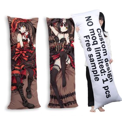 China Folded 50*150/50*160CM Life Size Custom Sublimation Anime Pillow Case Hugging Body Pillow Cover Uncensored Anime Dakimakura for sale