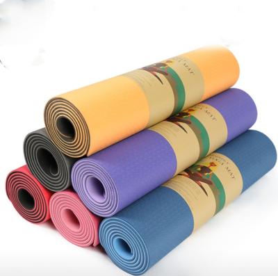 China High Quality Exercise Band 4mm 5mm 6mm 8mm 10mm Yoga Mat With Position Lines Wholesale for sale