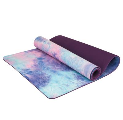 China Hot Selling Exercise Anti Slip Natural Rubber Band Suede Yoga Mat Wholesale for sale