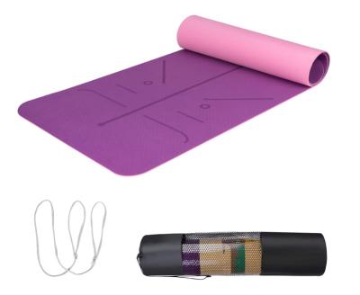 China High Quality Eco Friendly Exercise Anti Slip Gym Equipment Yoga Mat With Yoga Bag for sale