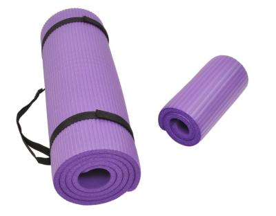 China Best Exercise Boutique Customized Nbr Yoga Exercise Equipment Mat With Strap for sale