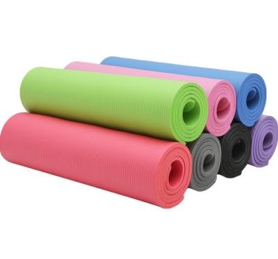 China Anti-tear Exercise High Density nbr Organic Yoga Mat With Carry Strap for sale