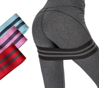 China Fabric made a popular TC fabric custom loop make your own resistance band for yoga for sale