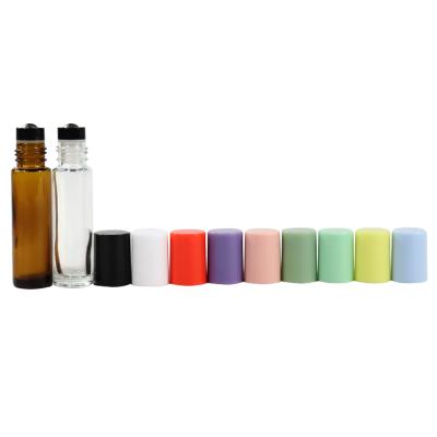 China Cosmetic 10ml Roll On Deodorant Glass Bottles Perfume Essential Oil Rollball Bottle 10ml for sale