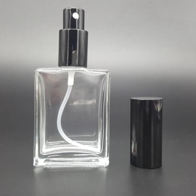 China Wholesale 30ml Liquid Rectangular Glass Bottle With Box 50ml Perfume Glass Bottle for sale