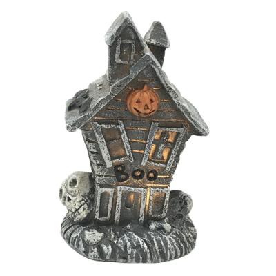 China Wholesale New Halloween Decoration Children's LED Gift Lights Mini Resin Haunted House Halloween Decoration Lights for sale