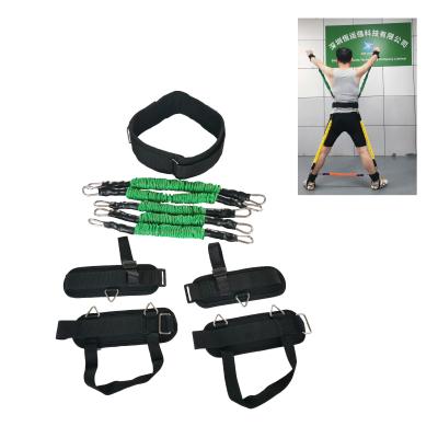 China Vertical Body Buiding Fitness Jump Trainer Latex Resistance Band Boxing Training Set for sale