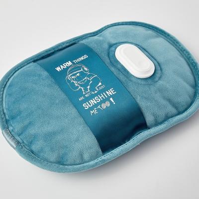 China Velvet explosion-proof blue oval with logo design fantastic electric heater portable heater anti-explosion hot water bottle heater long the new for sale