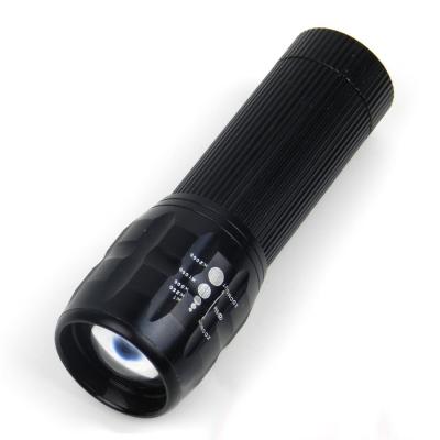 China High Light 3W Mini Flashlight Aluminum Led Flashlight , Waterproof Zoomable Flashlight for sale