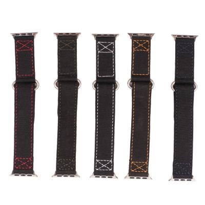 China Fanshion Sports Canvas Watch Band 18mm 20mm Custom Military Adjustable 22mm Hook and Loop Nylon Watch Strap for sale