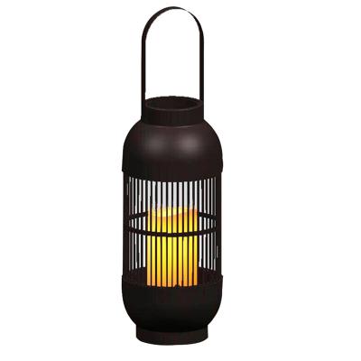 China Solar Powered LED Candle Garden Lantern Vertical Fence Bar Garden Style Led Plastic Outdoor Lighting for sale