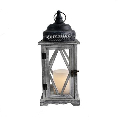 China Home Decor Home Decorative Geometric Candle Holder Wooden Candle Lanterns With Free Sample for sale