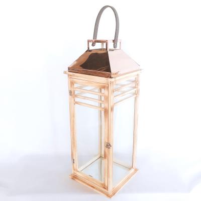 China New high quality classic simple design home decoration cheap lantern in candle holder for home deco large lantern for sale