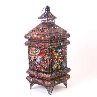 China Moroccan Votive Oui Lantern Home Use and Decor Weddings Handmade Lights Candle Metal Table Centerpieces for sale