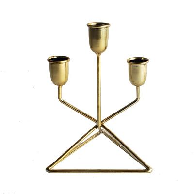 China Home Decoration Gold Candle Holder Factory Custom Candle Holder Gold Wedding Candle Holder for sale