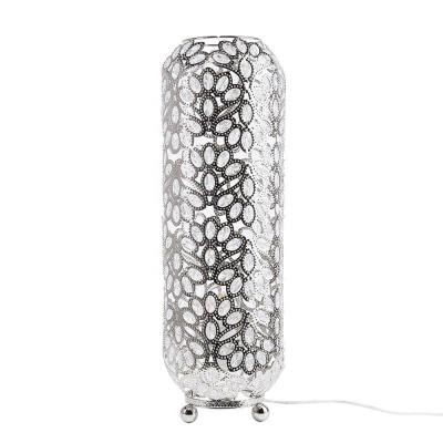 China Modern Oriental Moroccan Cutwork Vintage Silver Floor Standing Lamp Volta Table Lamp for sale