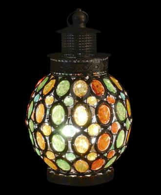 China 2021 New Design Mosaic Home Glass Table Lamp Modern Decorative Turkish Handmade Glass Table Lamp for sale