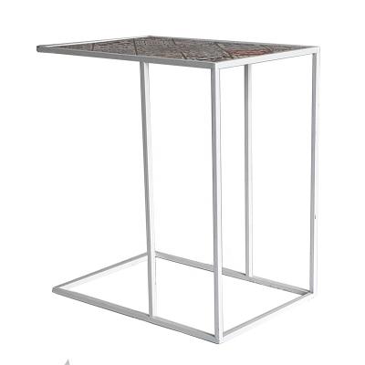 China High quality modern classic Nordic home metal coffee table furniture white metal wire coffee tea tray table for sale