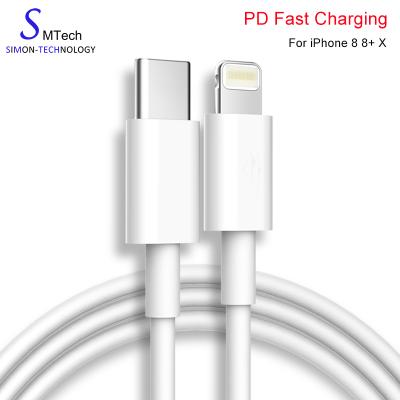 China Multi Function Data Transfer Super Fast Charging 3A USB C Cable Type-C Cable USB 3.1 To 8 Pin For iPhone 8/8+/X for sale