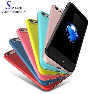 China Solid color and soft solid color TPU case cover for iphone 6/6s/6splus/7/7plus/8, cheap phone case cover for sale